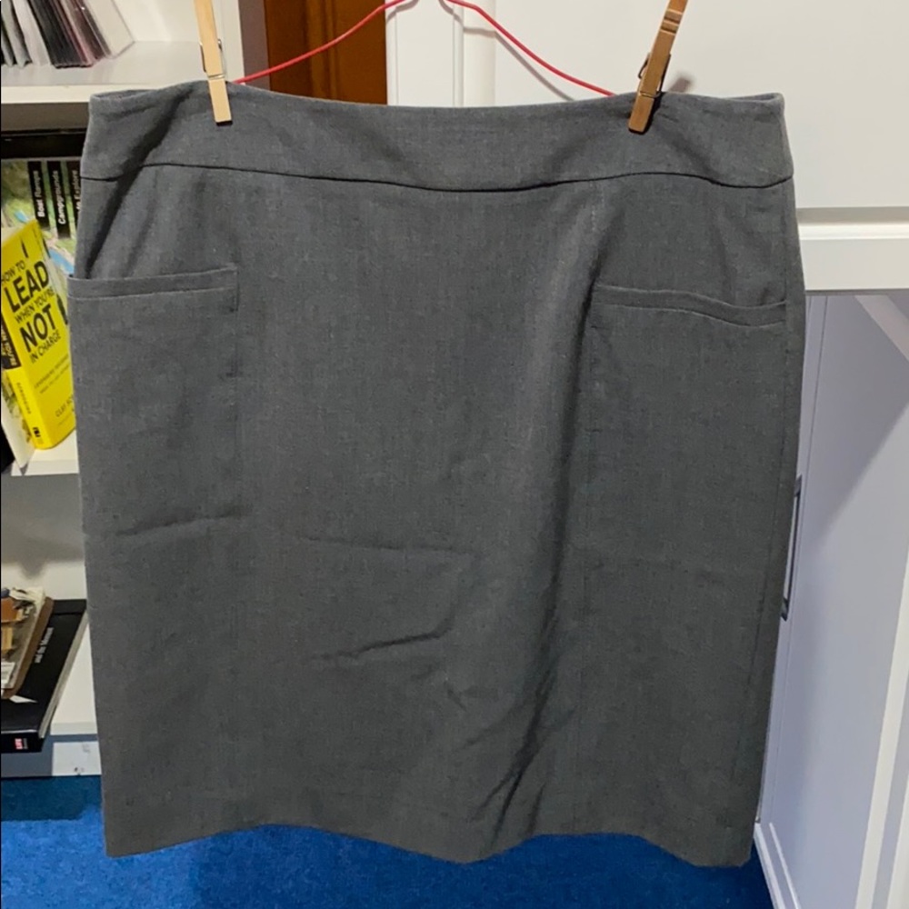 Women’s Gray Skirt - Size 10P HAS POCKETS